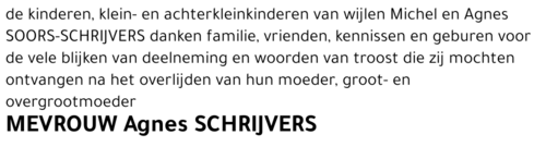 Agnes SCHRIJVERS