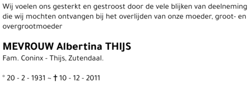 Albertina Thijs
