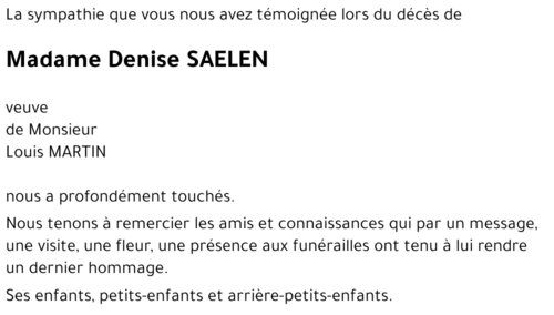 Denise SAELEN