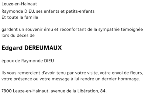 Edgard DEREUMAUX