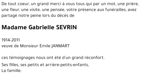 Gabrielle SEVRIN