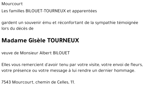 Gisèle TOURNEUX