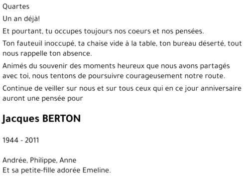 Jacques BERTON