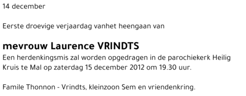 Laurence VRINDTS
