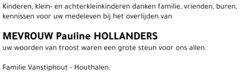 Pauline HOLLANDERS