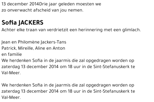 Sofia Jackers