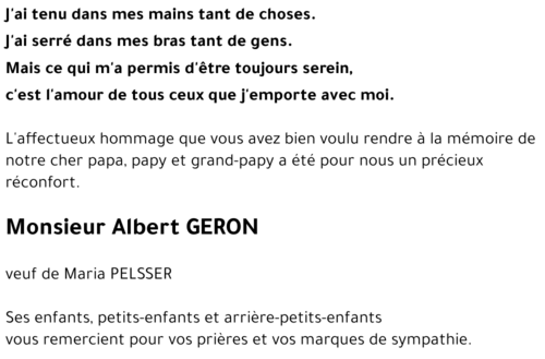 Albert GERON