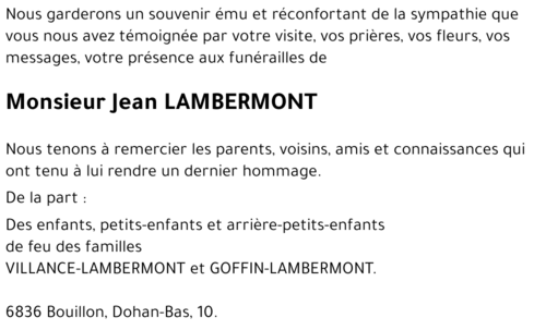 Armand LAMBERMONT
