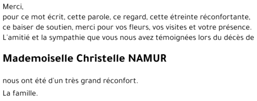Christelle NAMUR