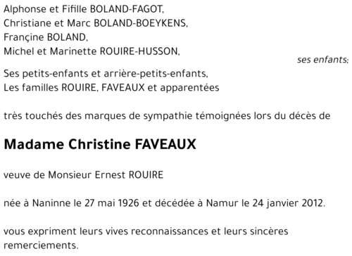 Christine FAVEAUX