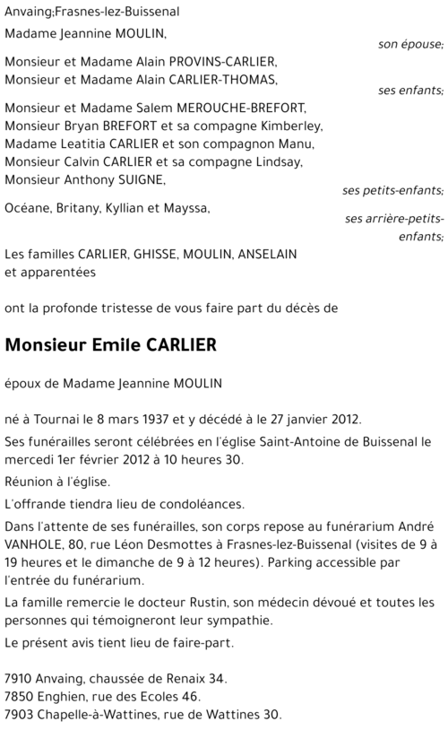 Emile CARLIER