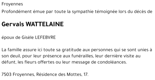 Gervais WATTELAINE