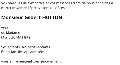 Gilbert HOTTON