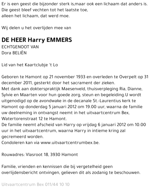 Harry Emmers