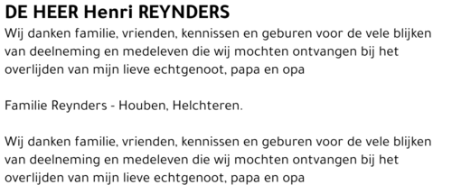 Henri REYNDERS