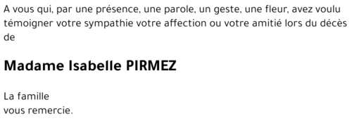 Isabelle PIRMEZ