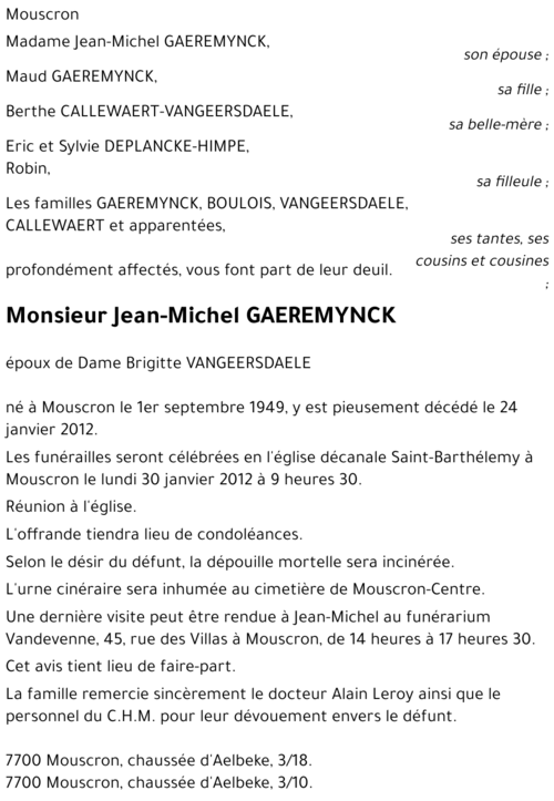 Jean-Michel Gaeremynck