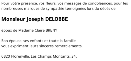 Joseph DELOBBE