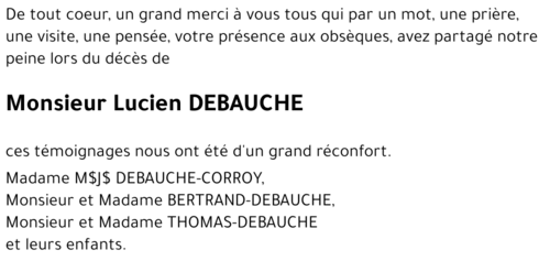 Lucien DEBAUCHE