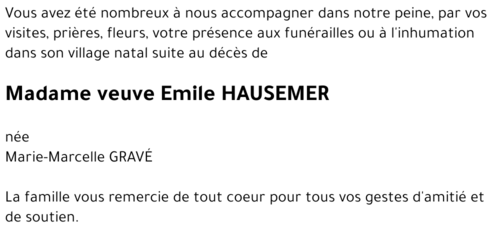 Marie-Marcelle GRAVÉ