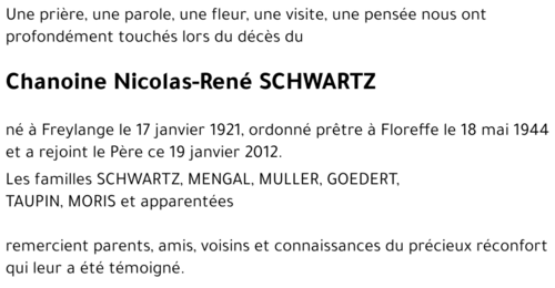 Nicolas-René SCHWARTZ