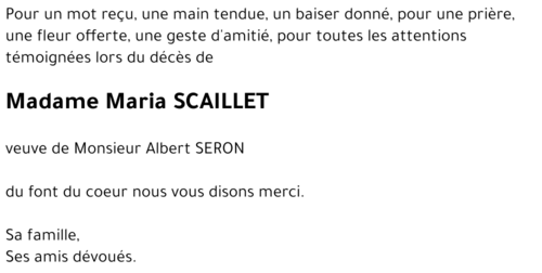 SCAILLET Maria