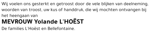 Yolande L'HOËST