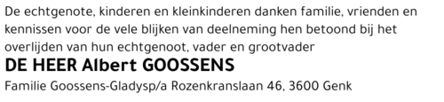 Albert GOOSSENS