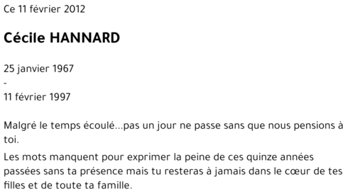 Cécile HANNARD