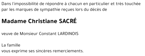 Christiane Sacré