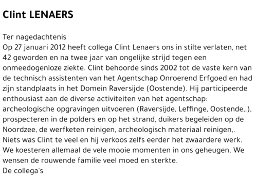 Clint LENAERS