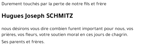 Hugues Joseph SCHMITZ
