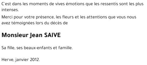 Jean SAIVE