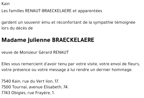 Julienne BRAECKELAERE