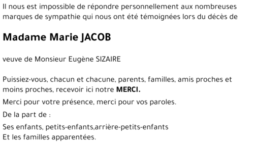 Marie JACOB