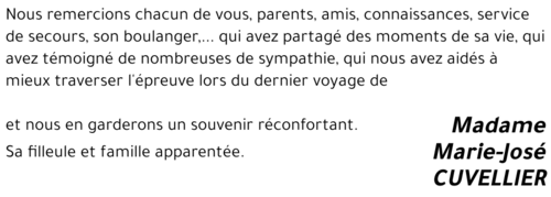 Marie-José CUVELLIER