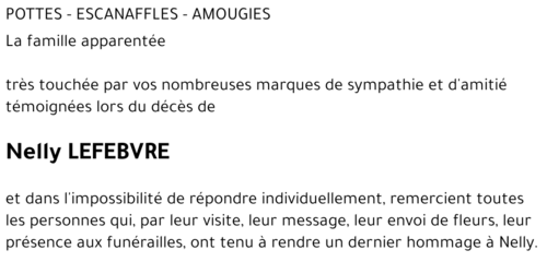 Nelly LEFEBVRE