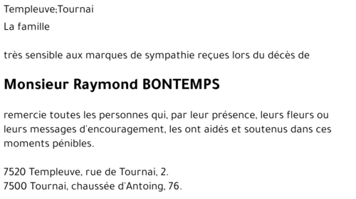 Raymond BONTEMPS