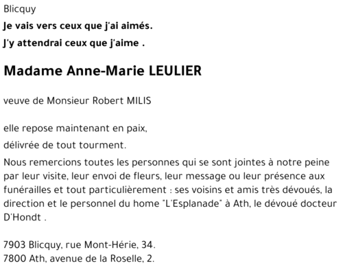 Anne-Marie LEULIER