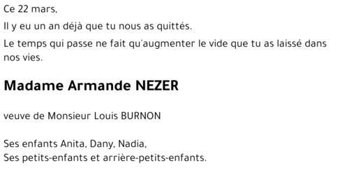 Armande NEZER