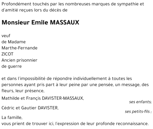 Emile MASSAUX