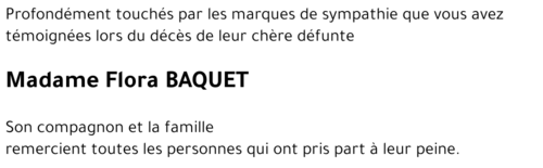 Flora BAQUET