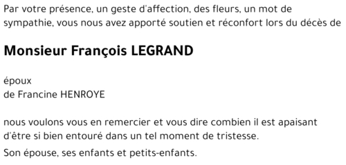 François LEGRAND