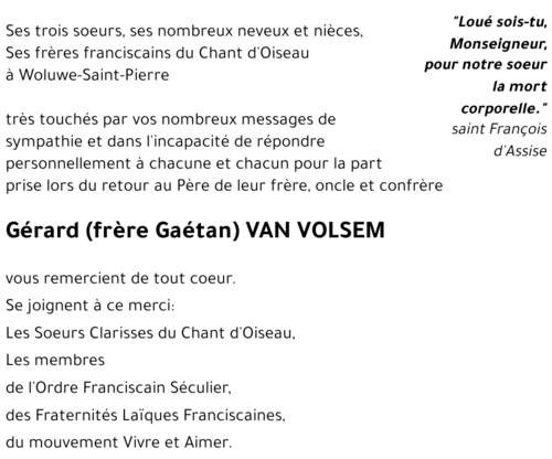 Gérard VAN VOLSEM
