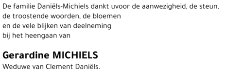 Gerardine MICHIELS