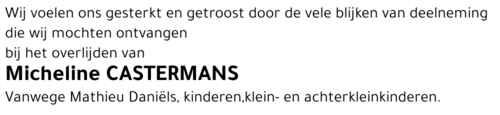 Micheline Castermans