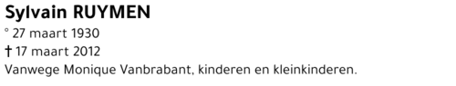 Sylvain Ruymen
