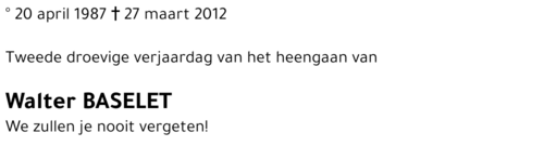 Walter Baselet