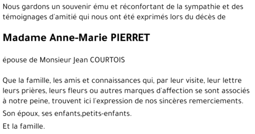 Anne-Marie PIERRET