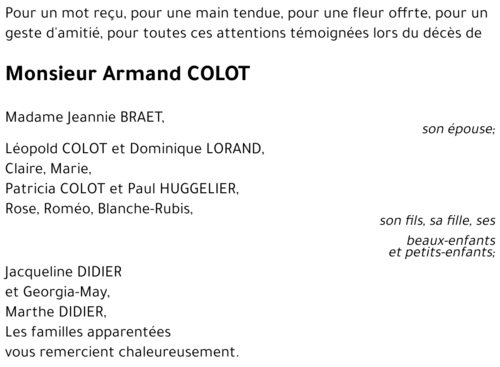 Armand COLOT